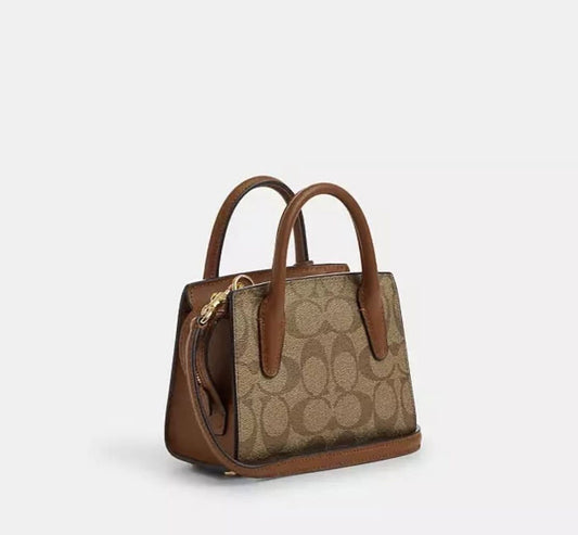 Coach Andrea Mini Carryall Bag In Signature Canvas