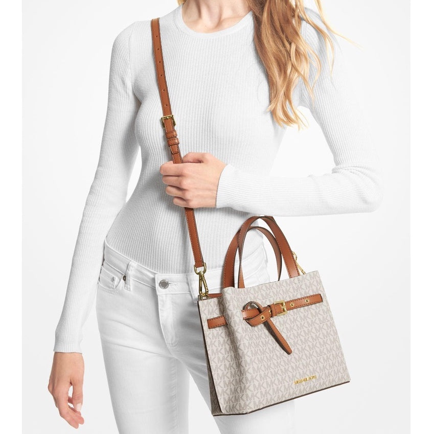 Michael Kors Emilia Small Signature Logo Satchel