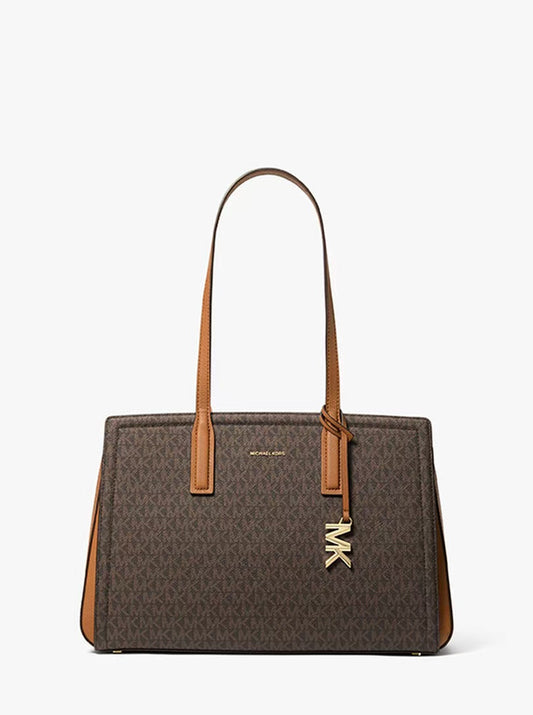 Michael Kors Laila Medium Signature Logo Tote Bag