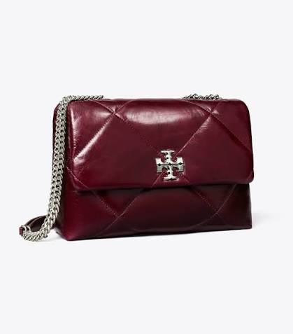 Tory Burch Kira Diamond Quilt Distressed Shoulder Bag