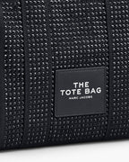 Marc Jacob The Crystal Canvas Small Tote Bag In Black