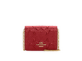 Coach Women's Burgundy and Gold Wallet-purses