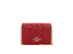 Coach Women's Burgundy and Gold Wallet-purses