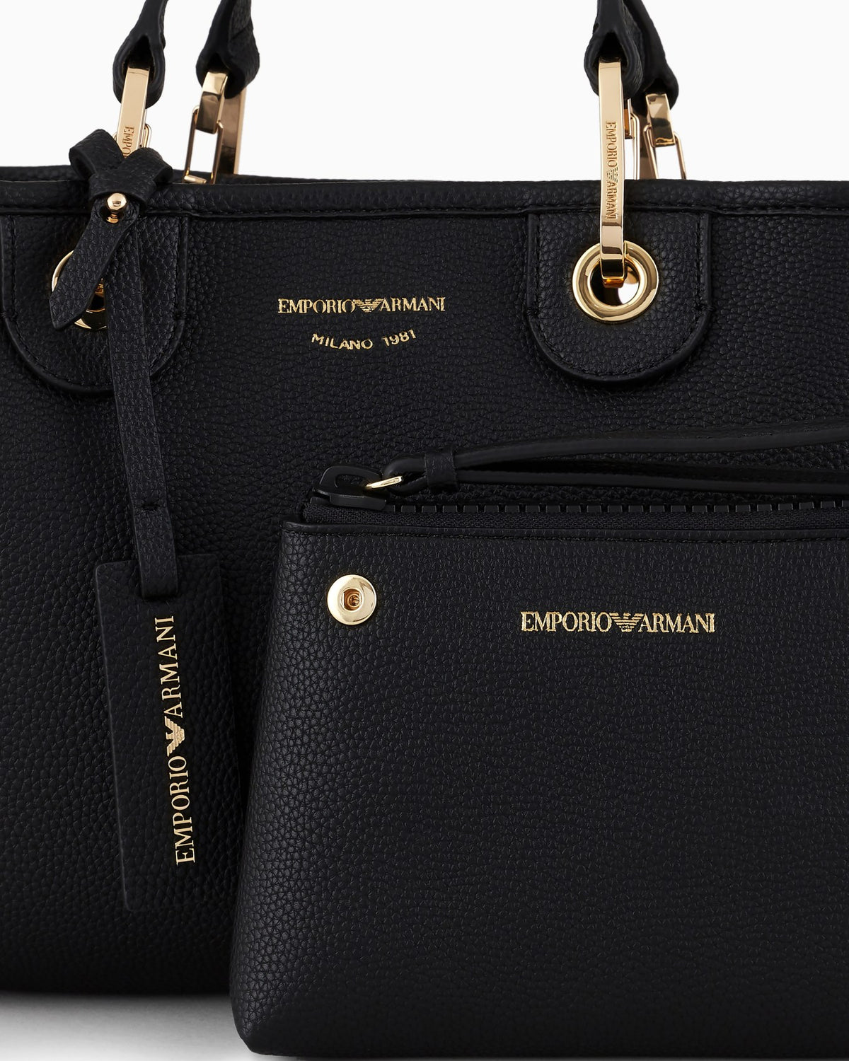 Emporio Armani Small Myea Shopper Bag With Deer Print