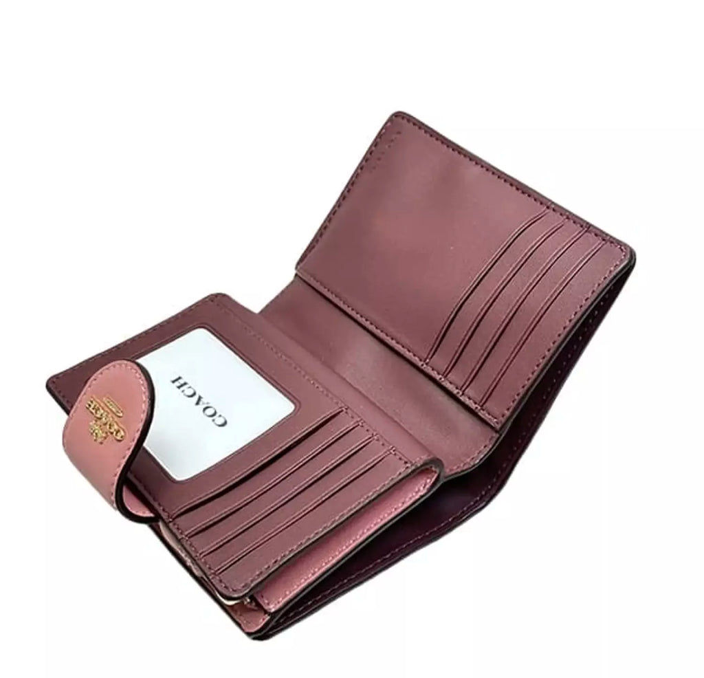 Coach Medium Corner Zip Wallet With Signature Leather