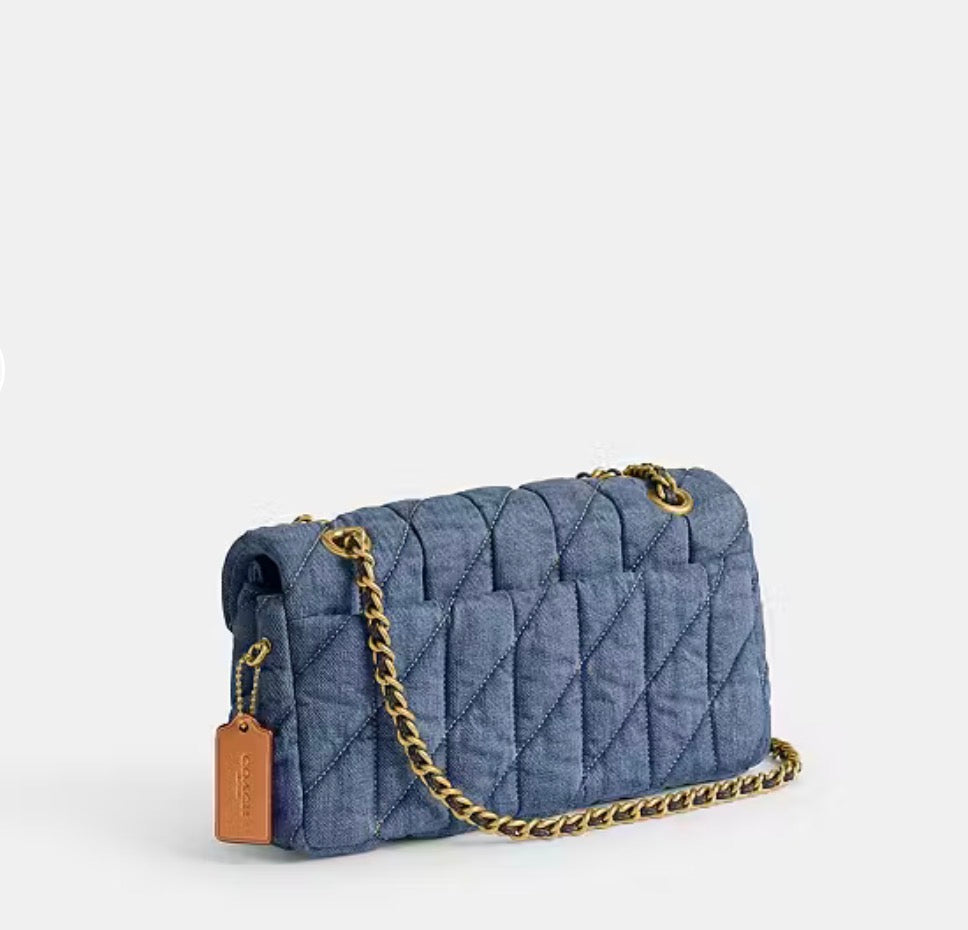 Coach Quilted Tabby Shoulder Bag Denim