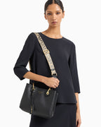 Emporio Armani Small Myea Shopper Bag With Deer Print