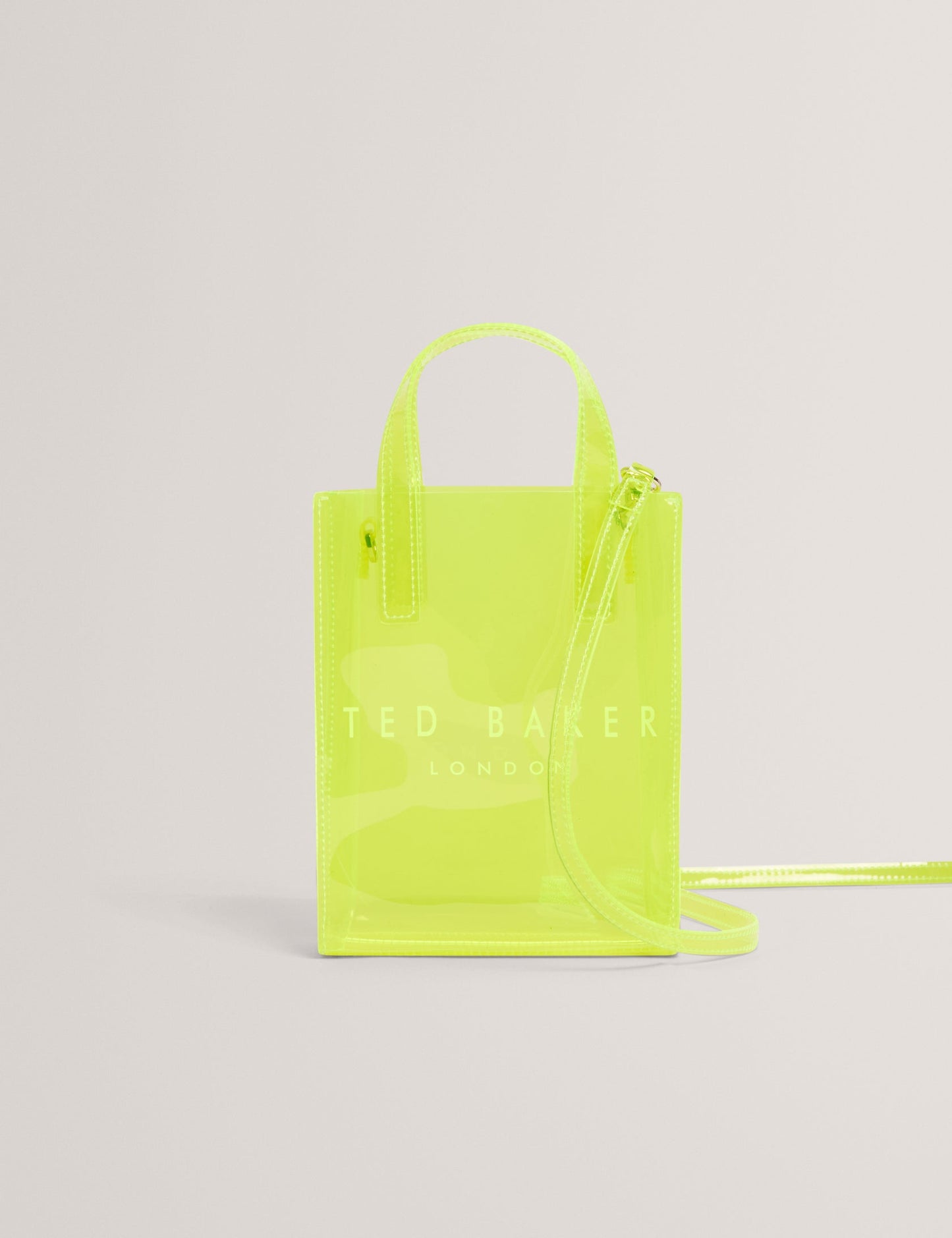 Ted Baker
Mini Neon Clear Vinyl Icon Tote Bag