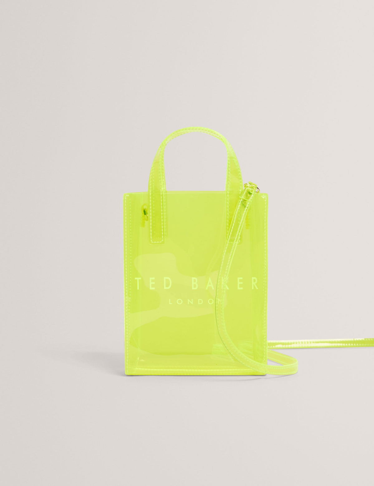 Ted Baker
Mini Neon Clear Vinyl Icon Tote Bag