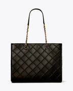 Tory Burch Fleming leather tote bag - Black
