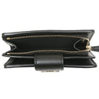 Coach Medium Corner Zip Wallet In Signature Canvas dark brown