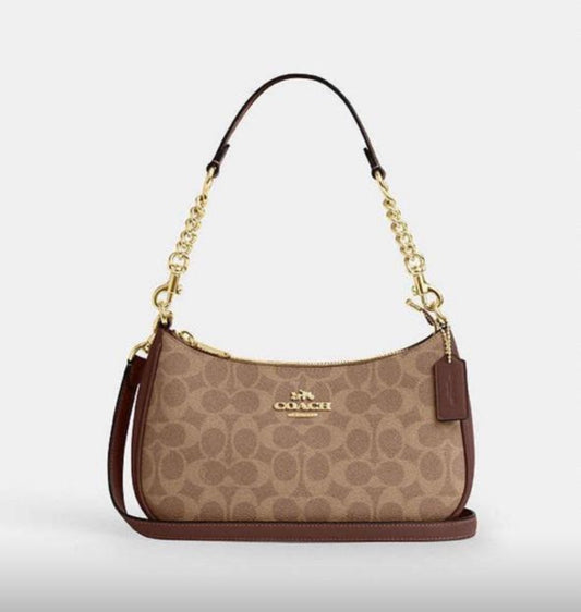 Coach Teri Shoulder Bag In Signature Canvas B2G1