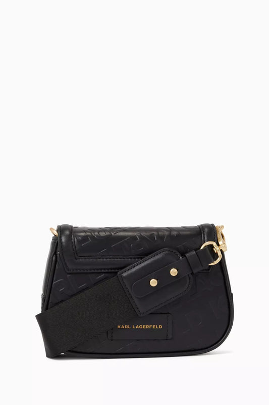 Karl Lagerfeld - K/Letters black bag with logo accent