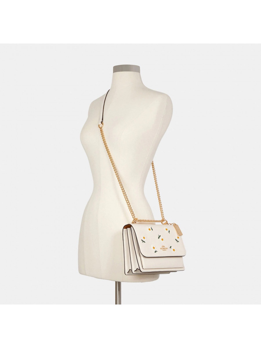 Coach Klare Crossbody With Daisy Embroidery - Gold/Chalk Multi