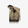 Burberry Wide Gallant Knight Cashmere Scarf