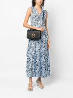 PINKO
Classic Click V-quilted Love bag