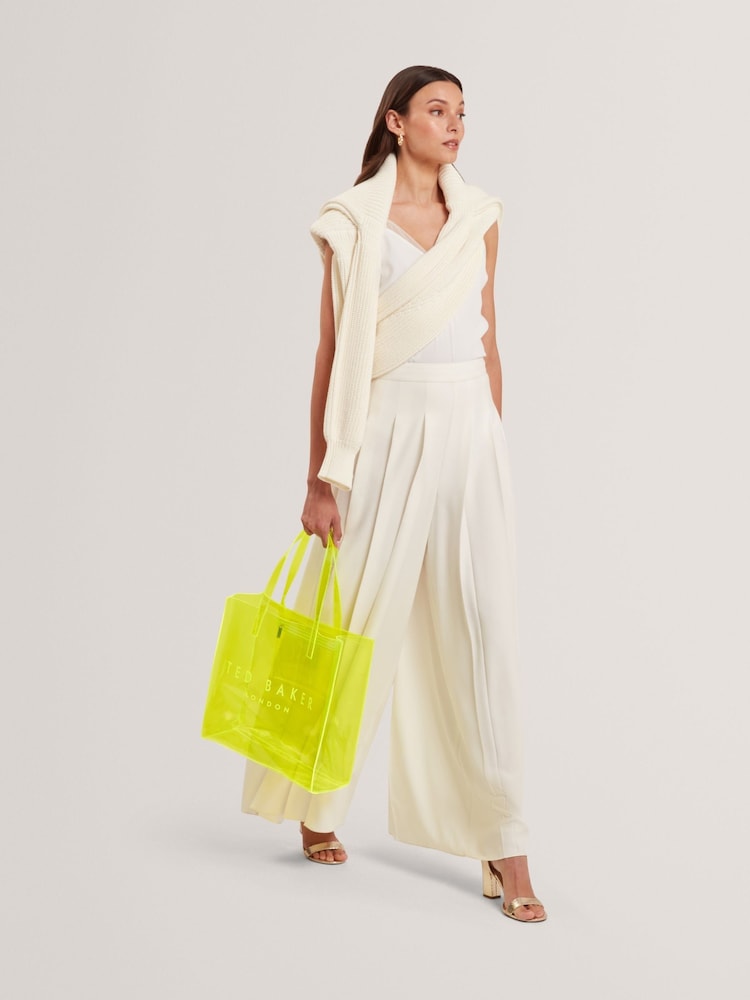 Ted Baker Yellow Large Sheicon Transparent Icon Bag
