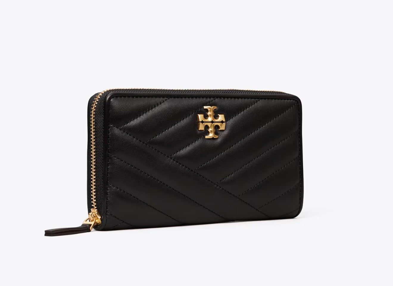 Tory burch Kira Chevron Zip Continental Wallet