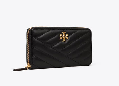 Tory burch Kira Chevron Zip Continental Wallet