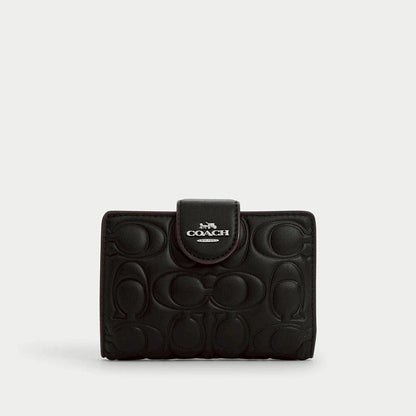 Coach Medium Corner Zip Wallet In Signature Leather