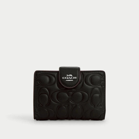 Coach Medium Corner Zip Wallet In Signature Leather