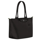 Longchamp Le Pliage Green Tote bag Black - Large