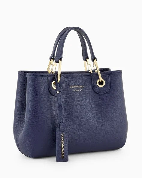 Emporio Armani Small Myea Shopper Bag With Deer Print
