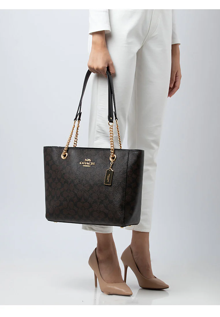 Coach Marlie Tote In Signature Canvas