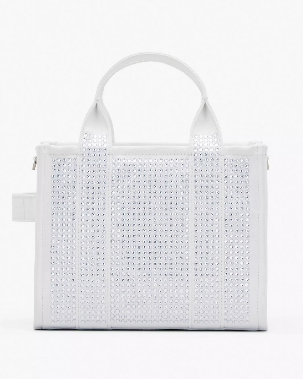 Marc Jacobs The Crystal Canvas Small Tote Bag white crystal