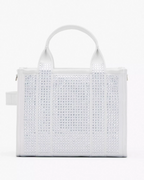 Marc Jacobs The Crystal Canvas Small Tote Bag white crystal