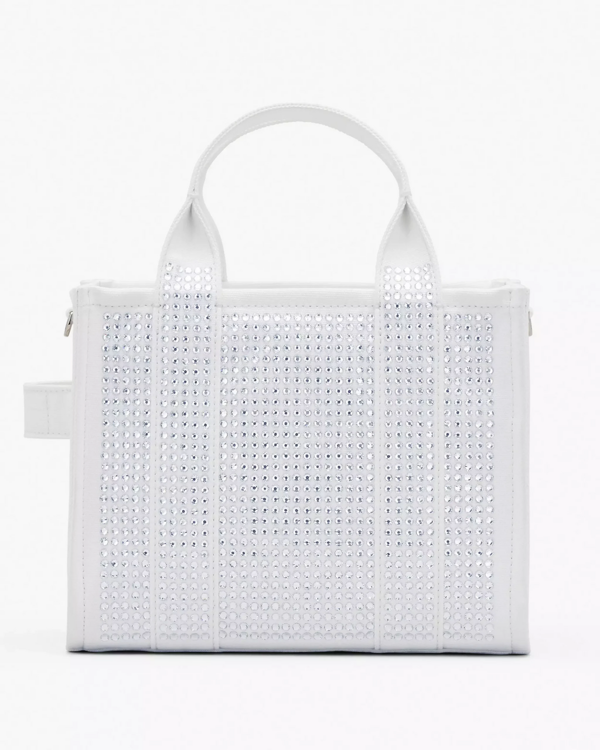 Marc Jacobs The Crystal Canvas Small Tote Bag white crystal