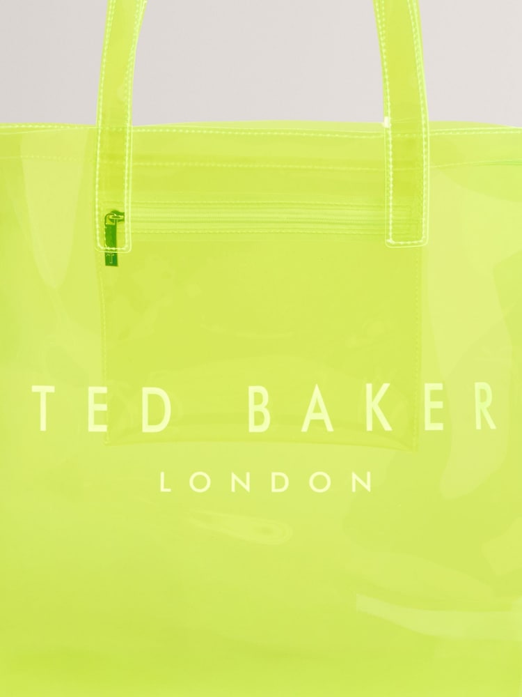 Ted Baker Yellow Large Sheicon Transparent Icon Bag