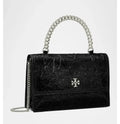 Tory Burch Women Kira Mini Deconstructed Leather Top-Handle Bag