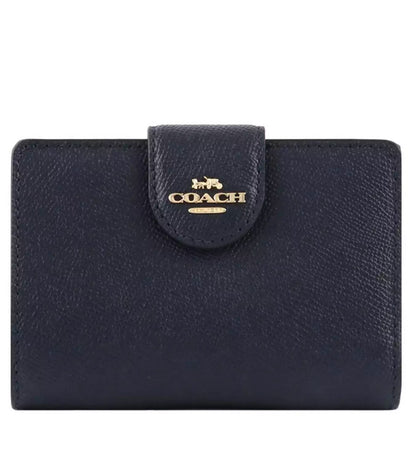 Coach Medium Corner Zip Wallet - Navy