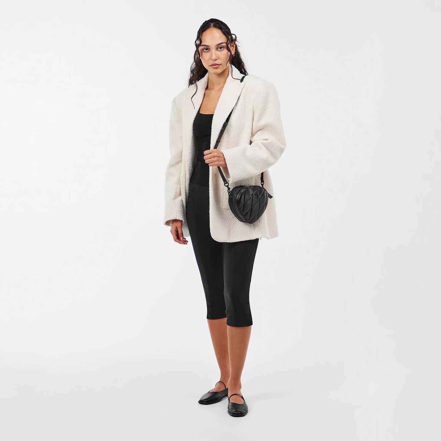 Coach Heart Crossbody With Quilting