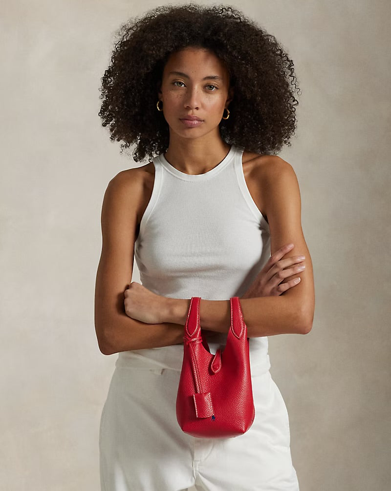Ralph Lauren Polo Play Small Leather Tote & Crossbody