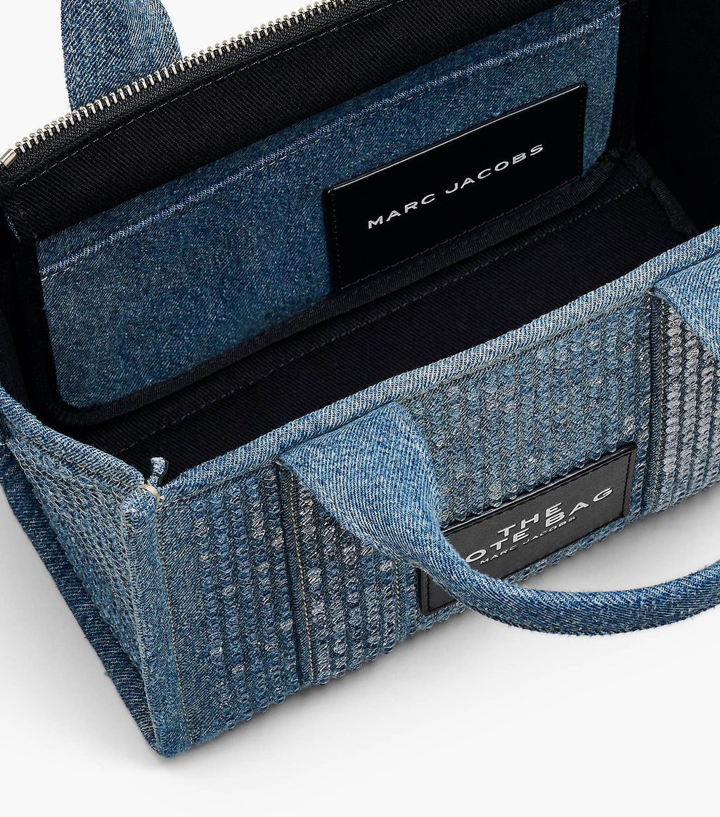 Marc Jacob The Crystal Denim Small Tote Bag