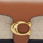 Coach Tri Color Signature Canvas and Leather Tabby 26 Shoulder Bag
