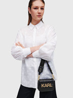 Karl Lagerfeld - K/Letters black bag with logo accent