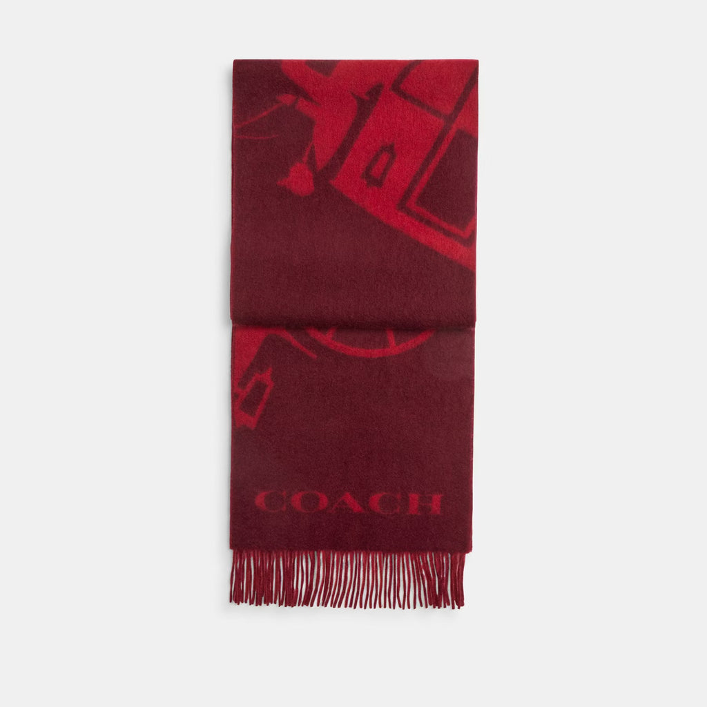 Coach Horse And Carriage Cashmere Muffler
