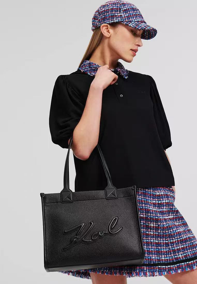 Karl Lagerfeld -Skuare Grainy Medium Tote Bag