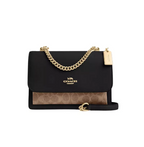 Coach Klare Crossbody Bag In Signature Canvas Tan Black