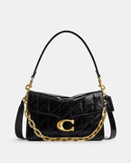 Coach Chain Tabby Shoulder Bag With Quilting