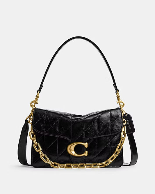 Coach Chain Tabby Shoulder Bag With Quilting