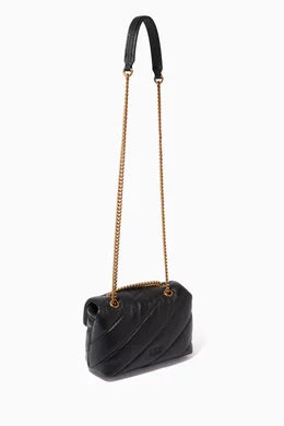 PINKO
Mini Love Puff Quilt Jewel Bag in Nappa Leather