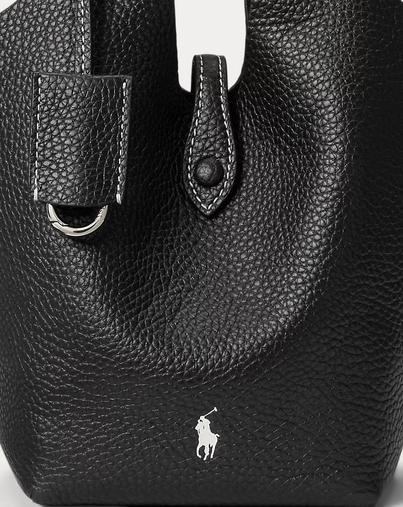 Ralph Lauren Polo Play Small Leather Tote & Crossbody