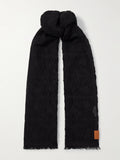 Loewe Scarf in wool, cotton and silk blend