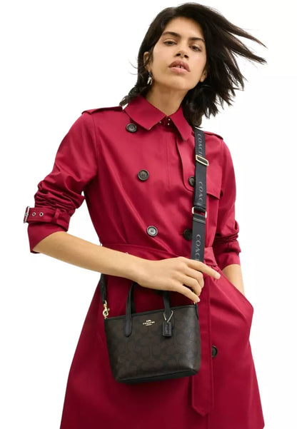 Coach City Mini Tote Bag In Signature Canvas