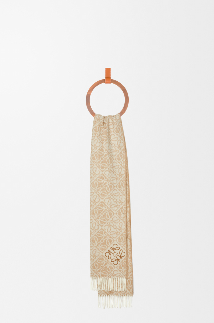 Loewe Anagram scarf in wool and cashmere