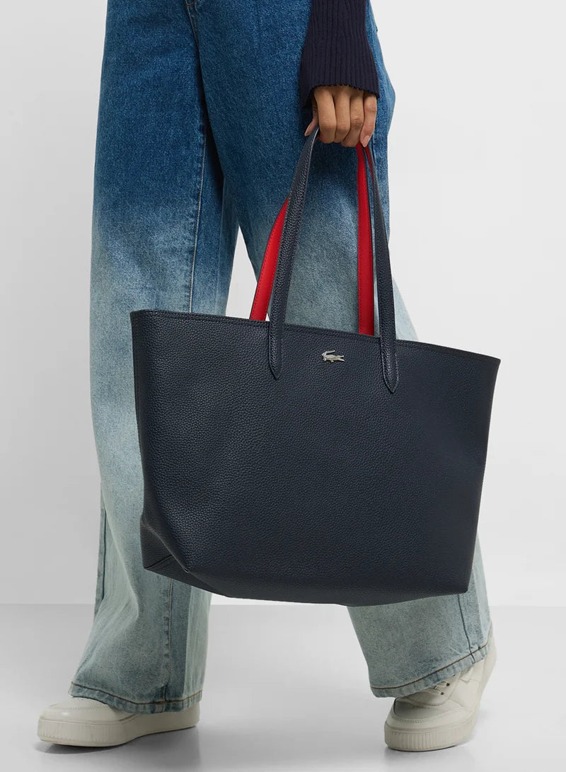 Lacoste Anna Reversible Tote With Pouch